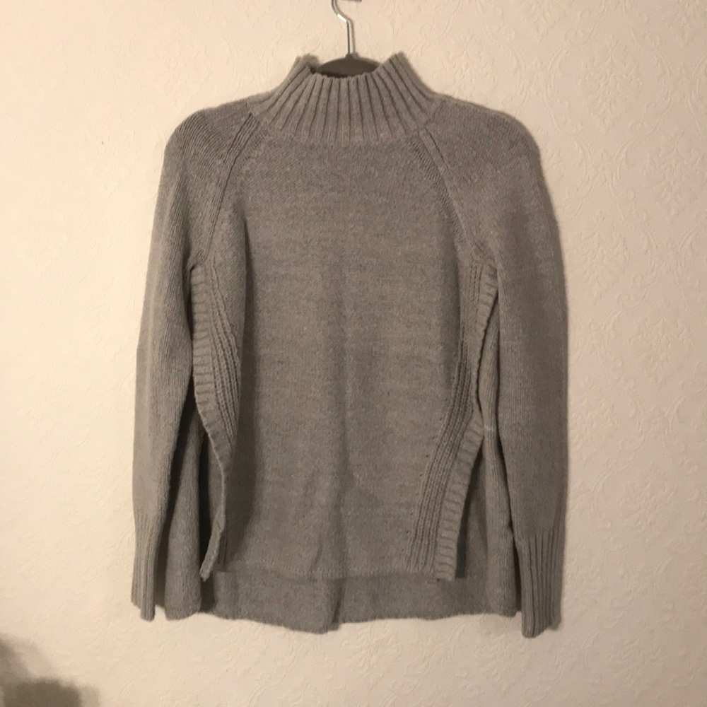 Grey turtle neck
